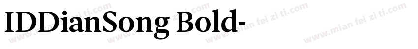 IDDianSong Bold字体转换